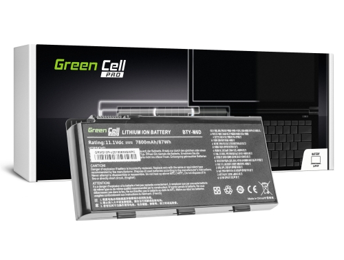 Green Cell PRO Μπαταρία BTY-M6D για MSI GT60 GT70 GT660 GT680 GT683 GT683DXR GT780 GT780DXR GT783 GX660 GX680 GX780