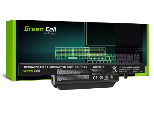 Green Cell Akku W650BAT-6 für Clevo W650 W650SC W650SF W650SH W650SJ W650SR W670 W670SJQ W670SZQ1