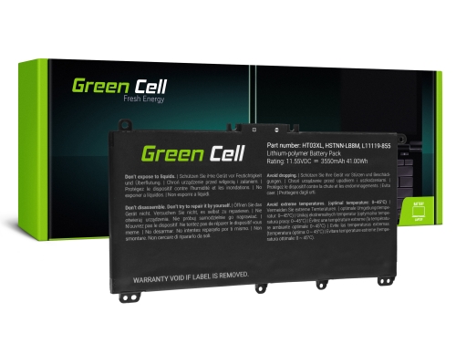 Green Cell Μπαταρία HT03XL L11119-855 για HP 250 G7 G8 255 G7 G8 240 G7 G8 245 G7 G8 470 G7, HP 14 15 17, HP Pavilion 14 15