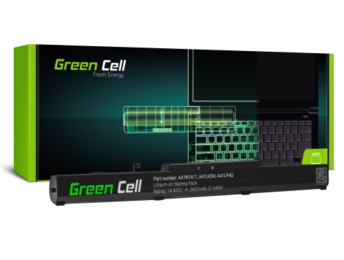 Μπαταρία Laptop Green Cell Asus GL553 GL553V GL553VD GL553VE GL553VW GL753 GL753V GL753VD GL753VE FX553V FX753 FX753V