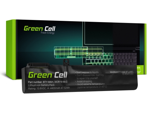 Green Cell Μπαταρία BTY-M6H για MSI GE62 GE63 GE72 GE73 GE75 GL62 GL63 GL73 GL65 GL72 GP62 GP63 GP72 GP73 GV62 GV72 PE60 PE70