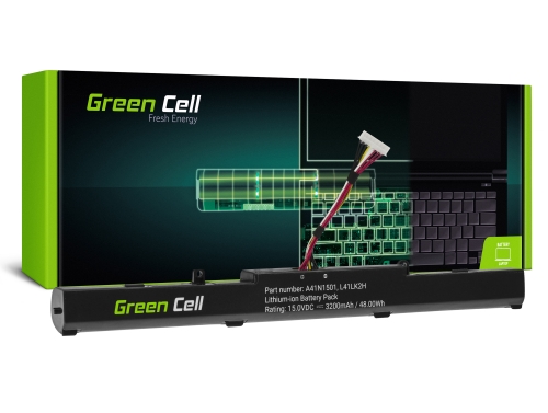 Green Cell Μπαταρία A41N1501 για Asus ROG GL752 GL752V GL752VW, Asus VivoBook Pro N552 N552V N552VW N552VX N752 N752V N752VX