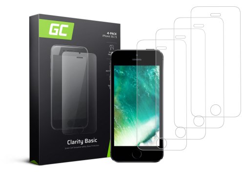 4x προστατευτικό γυαλί GC Clarity για Apple iPhone 5 / 5S / 5C / SE