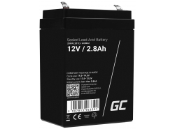 AGM GEL Batterie 12V 2.8Ah Blei Akku Green Cell Wartungsfreie für Schwerkraft und Alarm