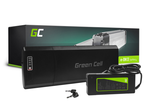 Green Cell® Μπαταρία Για Ηλεκτρικό Ποδήλατο 36V 10.4Ah 374Wh Rear Rack Ebike 5 Pin Για Mifa Zündapp Ecobike Lovelec Με Φορτιστή