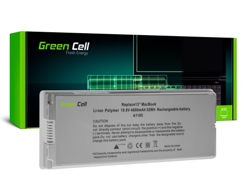 Μπαταρία Green Cell A1185 για Apple MacBook 13 A1181 (2006, 2007, 2008, 2009)