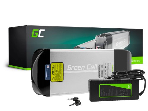 Green Cell® Μπαταρία Για Ηλεκτρικό Ποδήλατο 36V 15Ah 540Wh Rear Rack Ebike 2 Pin Για Prophete, Mifa, Curtis Με Φορτιστή
