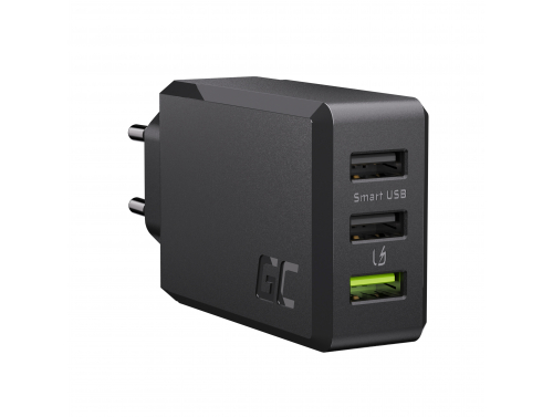 Green Cell Φορτιστής τοίχου 30W GC ChargeSource 3 με Ultra Charge και Smart Charge - 3x USB-A