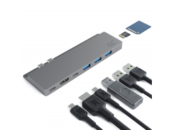 Προσαρμογέας, HUB USB-C Green Cell 8 θύρες (HDMI USB SD microSD) Για Apple MacBook Pro 13"-15" 2016-2019 MacBook Air 2018/2019