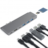 Προσαρμογέας, HUB USB-C Green Cell 8 θύρες (HDMI USB SD microSD) Για Apple MacBook Pro 13