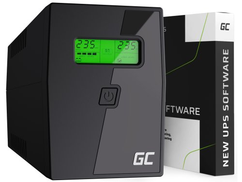 Green Cell UPS 600VA 360W Αδιάλειπτο Τροφοδοτικό με οθόνη LCD + Νέα εφαρμογή