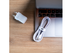 Καλώδιο Λευκό USB-C – Lightning MFi 1m GC Power Stream, mε γρήγορη φόρτιση Power Delivery για Apple iPhone