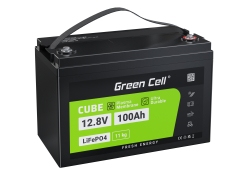 Green Cell® LiFePO4 μπαταρία 12.8V 100Ah 1280Wh LFP μπαταρία λιθίου 12V με BMS για αυτοκινούμενο τροχόσπιτο ηλιακή μπαταρία