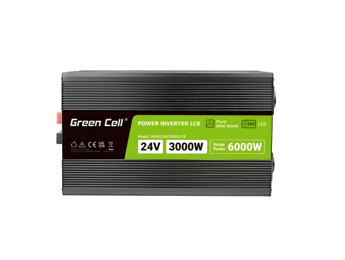 Green Cell 12 12V σε 230V 500W / 1000W καθαρού ημιτονοειδούς κύματος