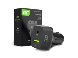 Green Cell Φορτιστής αυτοκινήτου 30W Power Delivery με Quick Charge 3.0 - USB-C, USB-A