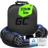 GC Snap τύπου 2 Καλώδιο φόρτισης EV 11kW / 22kW 5m για Tesla Model 3 S X Y, VW ID.3, ID.4, Kia EV6, Audi E-Tron, Fiat 500e