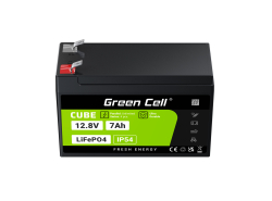 Green Cell CUBE LiFePO4 Μπαταρία 7Ah 12.8V 89.6Wh LFP μπαταρία λιθίου 12V για UPS, παιχνίδια, παρακολούθηση