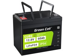 Green Cell CUBE LiFePO4 Μπαταρία 60Ah 12.8V 768Wh LFP μπαταρία λιθίου 12V για εξωλέμβιες, μαρίνα, ανελκυστήρες, RV