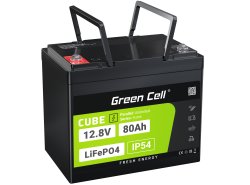 Green Cell CUBE LiFePO4 Μπαταρία 80Ah 12.8V 1024Wh LFP μπαταρία λιθίου 12V για Camper, Καθαρισμός, Κάμπινγκ, Kutr