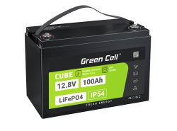 Green Cell CUBE LiFePO4 Μπαταρία 100Ah 12.8V 1280Wh LFP μπαταρία λιθίου 12V για αυτοκινούμενο τροχόσπιτο ηλιακή μπαταρία