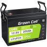 Green Cell CUBE LiFePO4 Μπαταρία 200Ah 12.8V 2560Wh LFP μπαταρία λιθίου 12V για τροχόσπιτο ηλιακή αιολική ενέργεια