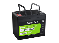 Green Cell® LiFePO4 Μπαταρία 80Ah 12,8V 1024Wh Φωσφορικό Σίδηρο Λιθίου για Camper, Καθαρισμός, Κάμπινγκ, Kutr