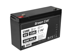 Green Cell ® AGM 6V 12Ah μπαταρία VRLA παιχνίδια μπαταρίας μολύβδου ηλεκτρικά παιχνίδια συναγερμός παιδικών οχημάτων