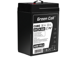 Green Cell ® AGM 6V 4.5Ah μπαταρία VRLA παιχνίδια μπαταρίας μολύβδου ηλεκτρικά παιχνίδια συναγερμός παιδικών οχημάτων