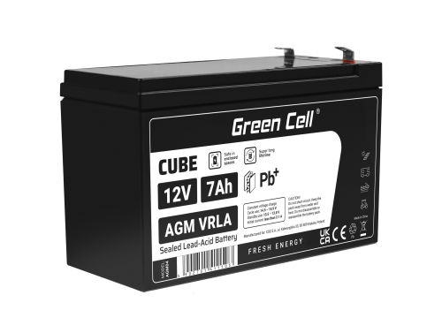 Green Cell ® AGM 12V 7Ah μπαταρία VRLA μπαταρία μολύβδου Unbemann UPS UPS σύστημα UPS σύστημα εφεδρική μπαταρία