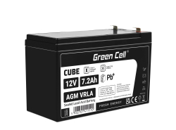 Green Cell ® AGM 12V 7.2Ah μπαταρία VRLA παιχνίδια μπαταρίας μολύβδου ηλεκτρικά παιχνίδια συναγερμός παιδικών οχημάτων