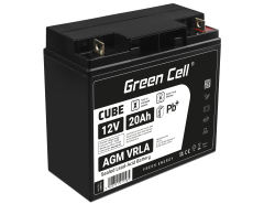 Green Cell ® AGM 12V 20Ah μπαταρία VRLA μπαταρία μολύβδου Unbemann Caravan φωτοβολταϊκή αναπηρική καρέκλα ηλιακή μπαταρία