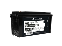 Green Cell® AGM 12V 120Ah Akku VRLA Blei-Batterie Unbemann Caravan Photovoltaik Rollstuhl Solarbatterie