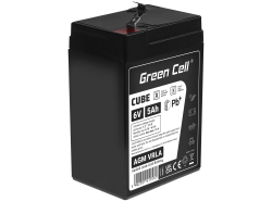 Green Cell ® AGM 6V 5Ah μπαταρία VRLA παιχνίδια μπαταρίας μολύβδου ηλεκτρικά παιχνίδια συναγερμός παιδικών οχημάτων