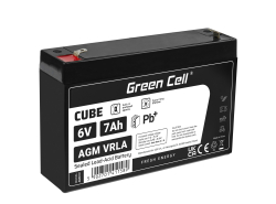 Green Cell ® AGM 6V 7Ah μπαταρία VRLA παιχνίδια μπαταρίας μολύβδου ηλεκτρικά παιχνίδια συναγερμός παιδικών οχημάτων