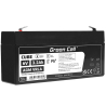 Green Cell ® AGM 6V 3.2Ah μπαταρία VRLA παιχνίδια μπαταρίας μολύβδου ηλεκτρικά παιχνίδια συναγερμός παιδικών οχημάτων