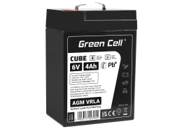 Green Cell ® AGM 6V 4Ah μπαταρία VRLA παιχνίδια μπαταρίας μολύβδου ηλεκτρικά παιχνίδια συναγερμός παιδικών οχημάτων