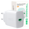 Greencell PowerSource Solo30 Ladegerät USB C weiß Power Adapter 30W Power Delivery