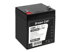 Green Cell® AGM 12V 5Ah μπαταρία VRLA παιχνίδι μολύβδου-οξέος ηλεκτρικό παιχνίδι συναγερμός παιδικά οχήματα