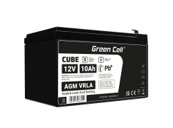 AGM GEL Batterie 12V 10Ah Blei Akku Green Cell Wartungsfreie für Photovoltaik und Echolot