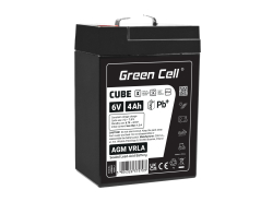 GC CUBE AGM IP54 Μπαταρία 6V 4Ah VRLA Χωρίς Συντήρηση Μπαταρία Μολύβδου για Ηλεκτρικά Παιχνίδια Συναγερμούς Οχήματα για Παιδιά