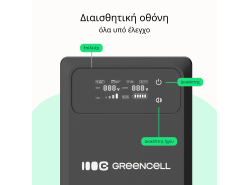 Green Cell UPS 1200VA 800W Unterbrechungsfreie Stromversorgung mit LCD Display