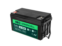 Green Cell Cube AGM VRLA IP54 12V 65Ah χωρίς συντήρηση μπαταρία για χλοοκοπτικά, σκούτερ, σκάφη, αμαξίδια