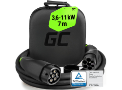 Green Cell Snap τύπου 2 Καλώδιο φόρτισης EV 11kW 7m για Tesla Model 3 S X Y, VW ID.3, ID.4, Kia EV6, Audi E-Tron, Fiat 500e