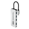 Adapter Basic HUB Greencell USB-C 4in1 (4×USB-A 3.0) – γρήγορη μεταφορά έως 5 Gb/s, αλουμινένια θήκη