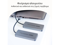 Adapter Basic HUB Greencell USB-A 4in1 (4×USB 3.0) – γρήγορη μεταφορά έως 5 Gb/s, αλουμινένιο περίβλημα