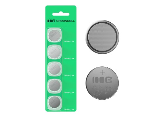 5x μπαταρία λιθίου CR1620 CR 1620 3V 70mAh Greencell μπαταρία κουμπί Blister