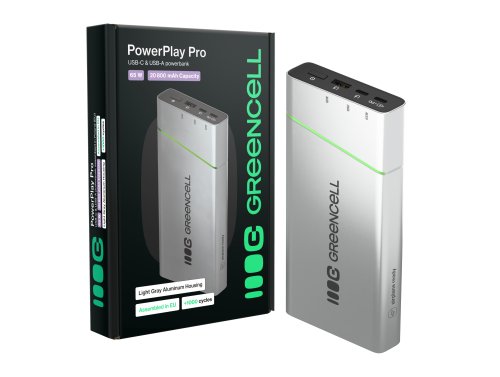 Powerbank Greencell PowerPlay Pro 20800mAh 65W – γρήγορη φόρτιση, PD, Ultra Charge, παραγωγή στην Πολωνία