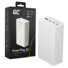 Greencell PowerPlay 30 - λευκό powerbank με ισχύ 30 000mAh, 22,5W, 4 θύρες