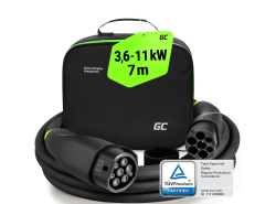 Green Cell Snap τύπου 2 Καλώδιο φόρτισης EV 11kW 7m για Tesla Model 3 S X Y, VW ID.3, ID.4, Kia EV6, Audi E-Tron, Fiat 500e