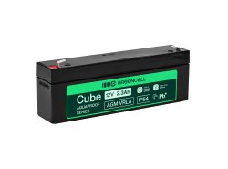 Greencell AGM VRLA 12V 2.5Ah χωρίς συντήρηση μπαταρία για ταμειακή μηχανή, παιχνίδια, κάμερες (178x36x66mm)